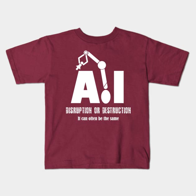 Artificial Intelligence Kids T-Shirt by bluehair